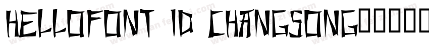 HelloFont ID ChangSong字体转换